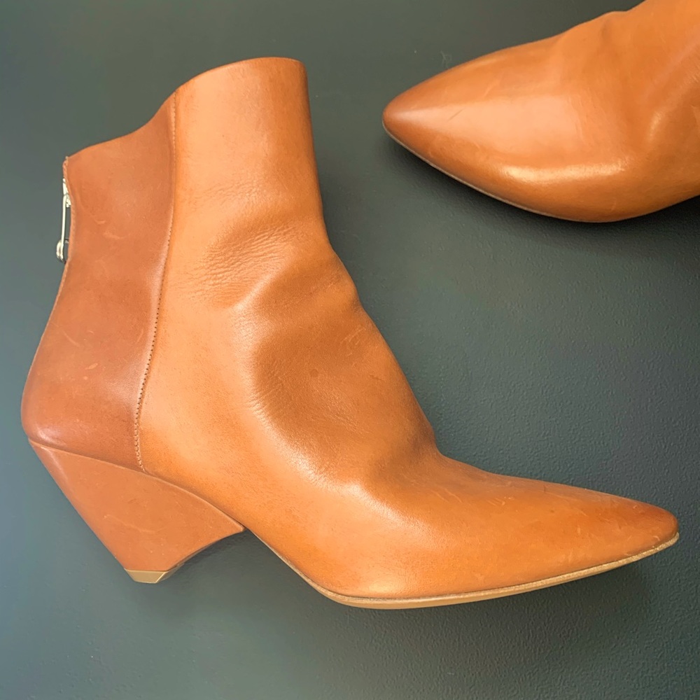 Martin Margiela booties in Camel leather Sz 38